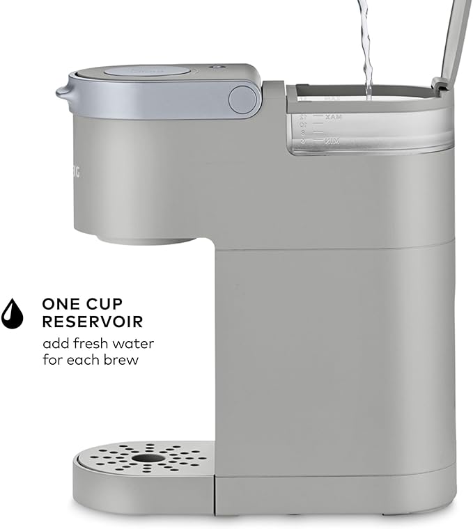 Keurig K-Mini Single Serve K-Cup Pod Coffee Maker 6 to 12oz Brew size with Cord Storage Perfect for Small Spaces Studio Gray