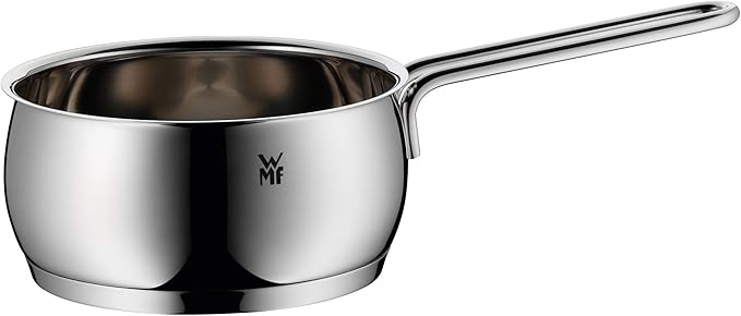 WMF Quality One 6-Piece Saucepan Set with Glass Lids / Cooking Pot / Saucepan / Cromargan Polished Stainless Steel / Steam Hole Suitable for Induction Cookers