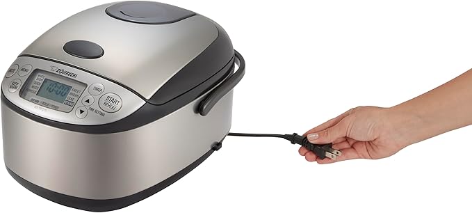 Zojirushi NS-TPC10XT Micom Rice Cooker &amp Warmer (with PFAS-Free Nonstick) 5.5-Cup Stainless Brown