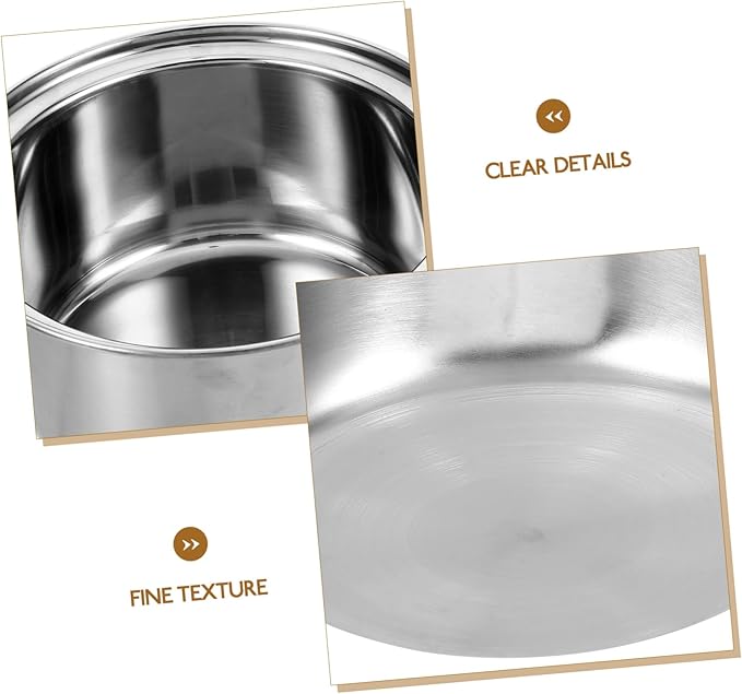 Stainless Steel Soup Hot Pot Inner Stock 6.6 Inch Pot Liner for Induction Cookers Compact Portable Cooking Liner for Soups Stews and Hot