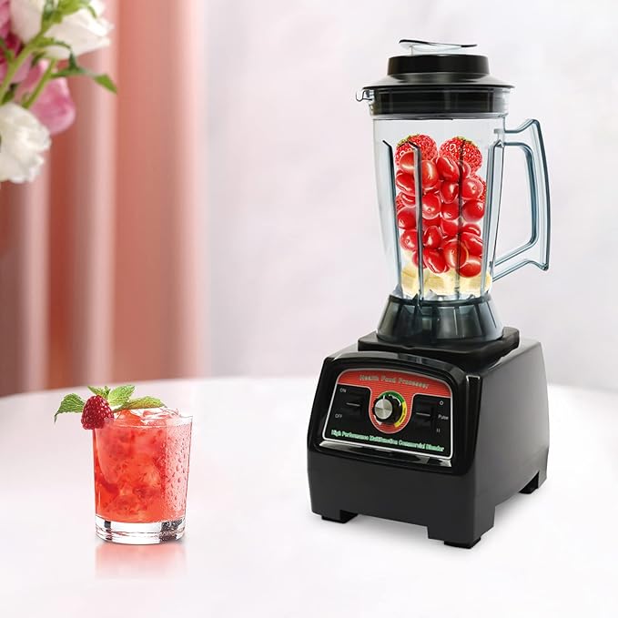 Professional 2800W High-Speed BlenderBlender Pitcher With 304 Stainless Steel Blade3.9L Large Capacity With 57000 Rpm Overload Protection Ideal For Home And Commercial Kitchen Use