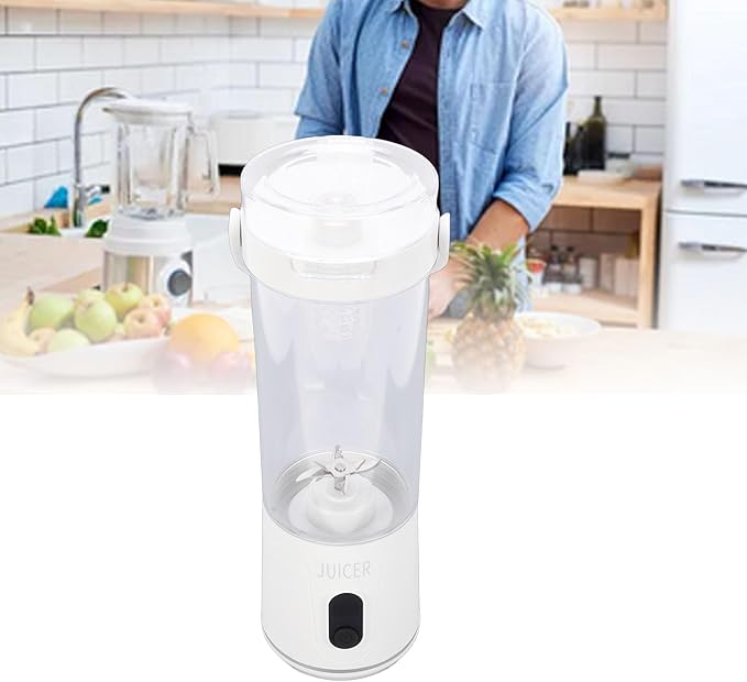 Yosoo Portable Juicer Cup Mini Blender 50W LCD Rechargeable Fruit Mixer for Gym Home Office Sports Outdoor with 12 Blades