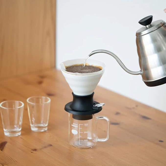 Hario V60 Ceramic Immersion Dripper Switch 200ml White