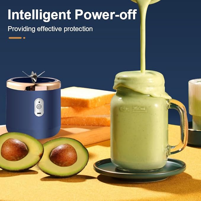 Portable Blender Wireless Personal Size Blender with 6 Sharp Blades Mini Fruit Juice Blender for Shakes and Smoothies