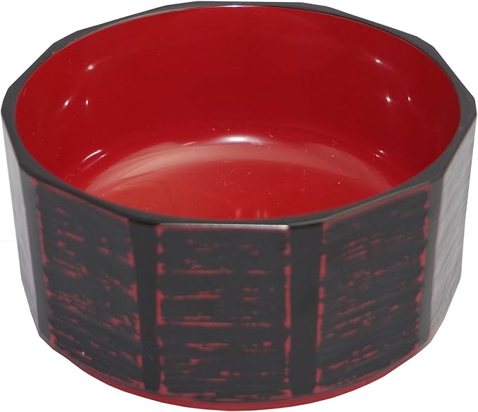Ohitsu Heat Resistant Made in Japan Dishwasher Safe Wood Carving Cooker Akebono (Inner Vermilion) (Small) (Parent)