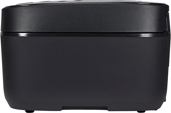 Zojirushi NW-QAC10 5.5-Cup Capacity Flat-Top Induction Cooker and Warmer with Custom Cooking Pan Double Non-Stick Coating for Easy Clean-Up (Black)