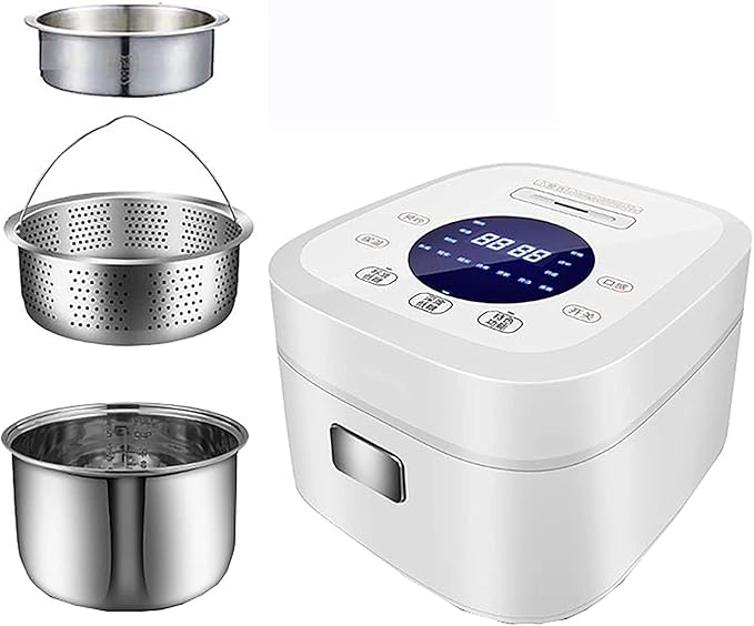 Low-Sugar Rice Cooker Household Multi-Function Rice Cooker 304 Stainless Steel Liner Rice Soup Separated(5L(A)) ()