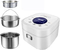 Low-Sugar Rice Cooker Household Multi-Function Rice Cooker 304 Stainless Steel Liner Rice Soup Separated(5L(A)) ()