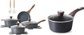 SENSARTE Nonstick Cookware Set 13-Piece Healthy Kitchen Cooking Set 1.5 Quart Nonstick Sauce Pan with Lid Induction Comptable PFOA Free