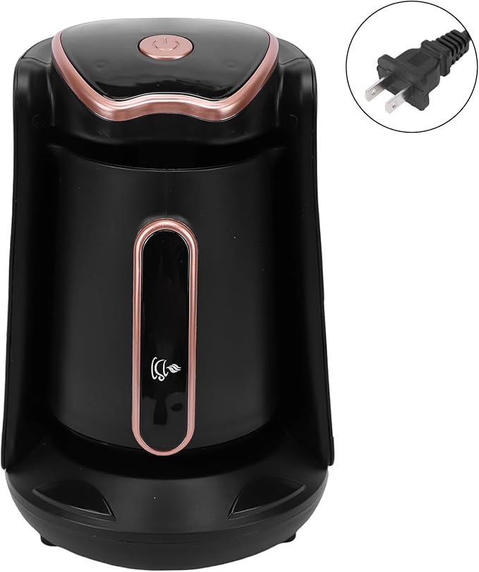 Turkish Coffee Maker Portable Automatic Coffee Pot with Consistent Hot for Home Office Travel Camping (US Plug 110V)