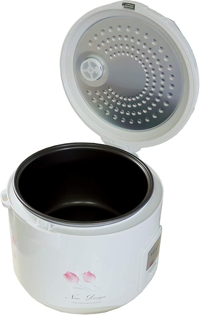 TRC-08 Cool Touch 8-Cup Rice Cooker and Warmer with Steam Basket White