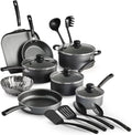 18 Piece Non-stick Cookware Set Steel Gray