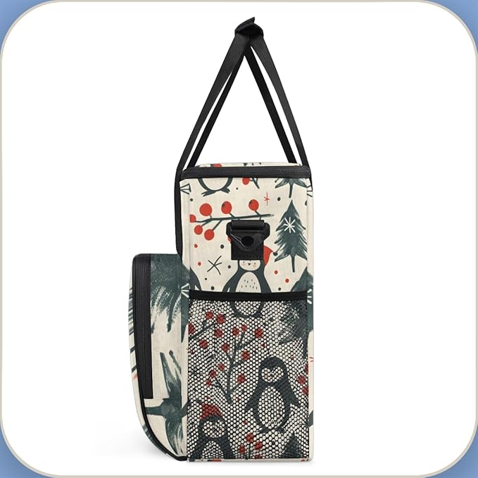 Cartoon Tree Coffee Maker Carrying Bag Gothic Tree Travel Storage Bag Compatible with K-Mini or K-Mini Plus Single Serve Coffee Brewer Carrying Case with Multiple Pockets &amp Shoulder Strap