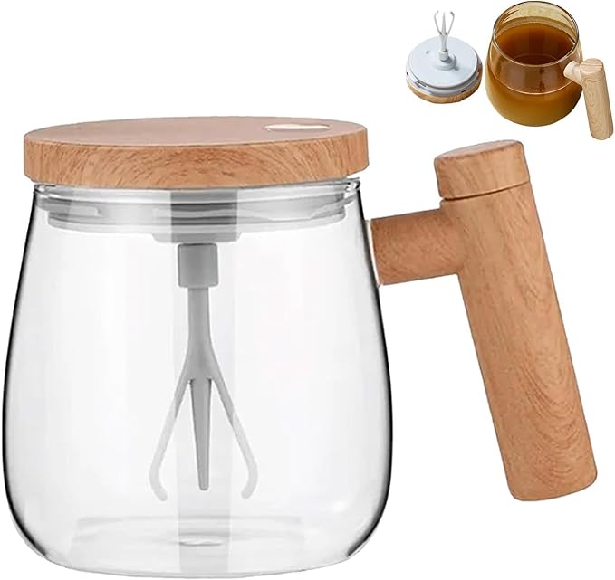 Automatic Stirring Cup Electric Stirring Cup | 400ml High Speed Hot Chocolate Coffee Shaker | Automatic Electric Blender for Tea Coffee Hot Chocolate and Milk