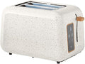 P. W Digital 2-Slice Toaster Linen Speckle – 6 Shade Settings LED Display Extra-Wide Slots