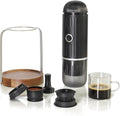 Portable Espresso Coffee Maker Travel Coffee Maker for Camping 2-in-1 Self-Heating Electric Espresso Maker USB-CGround Coffee &amp Capsule (Ns&ampDG) CampingRV Hiking Office