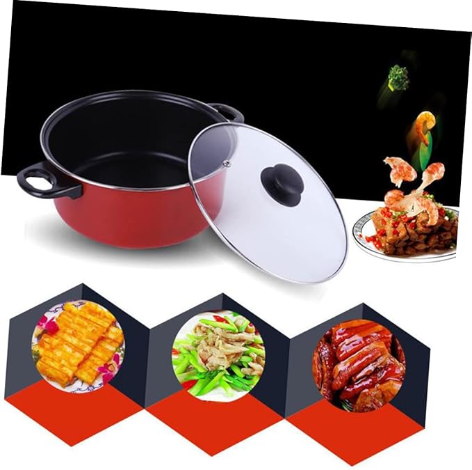 3-Piece Non-Stick Frying Pan Soup Pot Milk Pan Set Multifunctional Kitchen Cookware for Home Use Sturdy Easy to Clean Cooking Tools