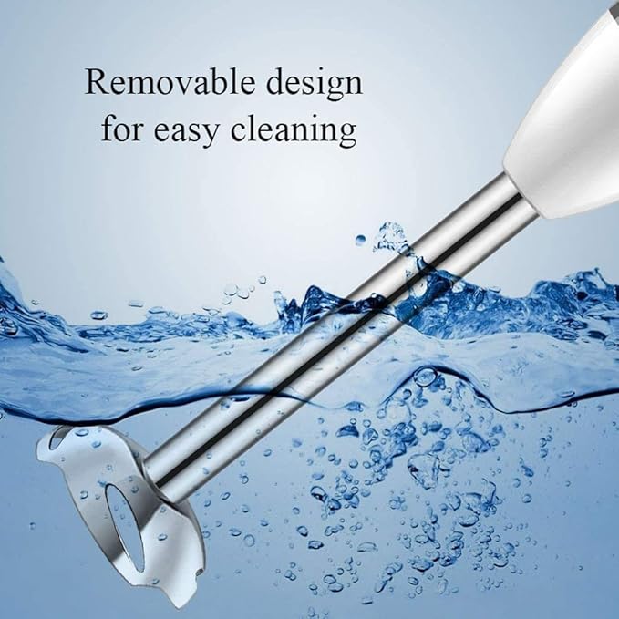 Electric Hand Blender with Easy Grip Handle 450 Watt Powered Stick Mixer with 2 Mix Blending Speed for Puree Kid Food