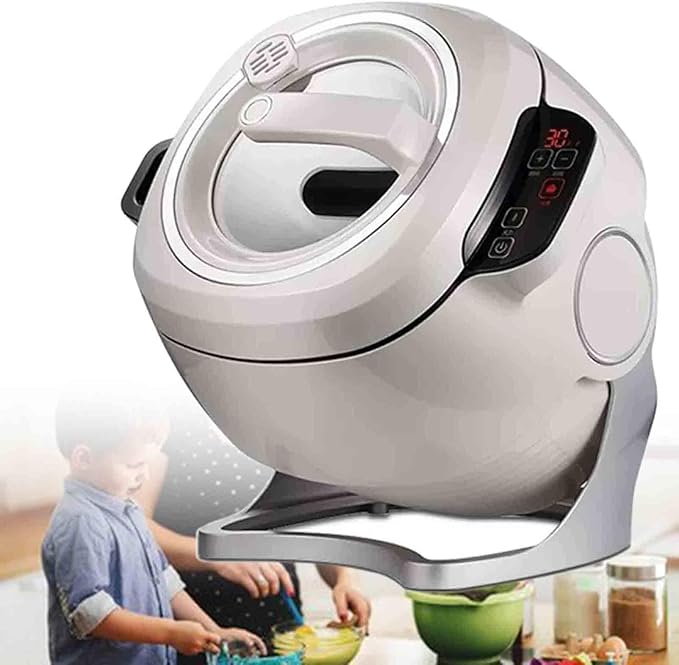 Automatic Cooking Machine 6L Auto Cooking Wok Fried Rice Machine - Smart Start Three Speed AdjustableRotation - Ideals for Stir Frying