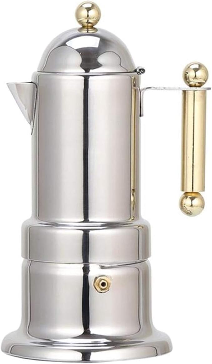 Automatic Coffee Machine Filter - 200ml Stainless Steel Espresso &amp Cappuccino Maker for Home Kitchen