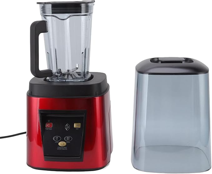 2200W Shakes and Smoothies Blender with Soundproof Cover for Kitchen 80 DB High Speed Countertop Blender for Ice Puree Frozen Fruit (US Plug 110V)
