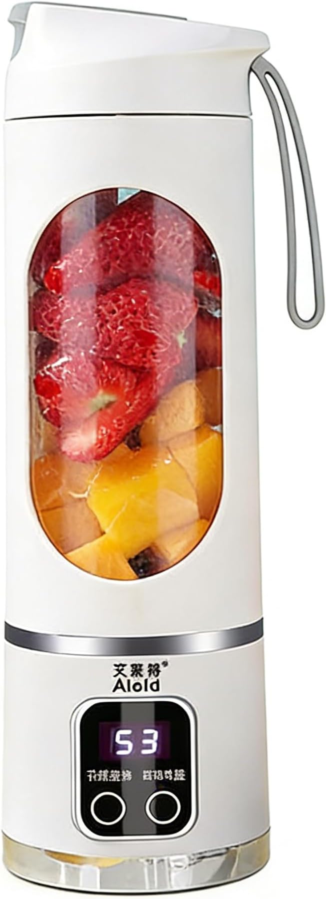 Portable Blender Personal Electric USB500ML Portable juicer Shakes and Smoothies BlenderSmall BlendersMixingCompact、Convenient and Versatile (white)