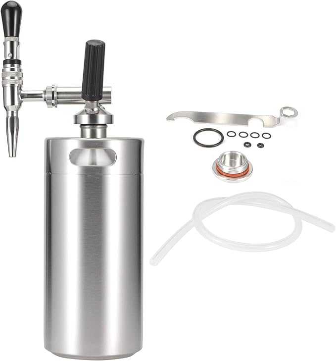 Stainless Steel Home Brew Nitrogen Infusion Coffee Keg SystemNitro Cold Brew Coffee Maker Nitrogen Gas System Coffee Dispenser Kit(3.6L) cold brew coffee maker nitro toddy iced nitro coffee m