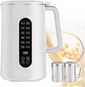 Soy Milk Maker 12h Reservation Plant Milkmaker Electric Kettle With Six Preset Functions And Led Display Tea Milk Machine Blender One Button Use (With 2 Cups)
