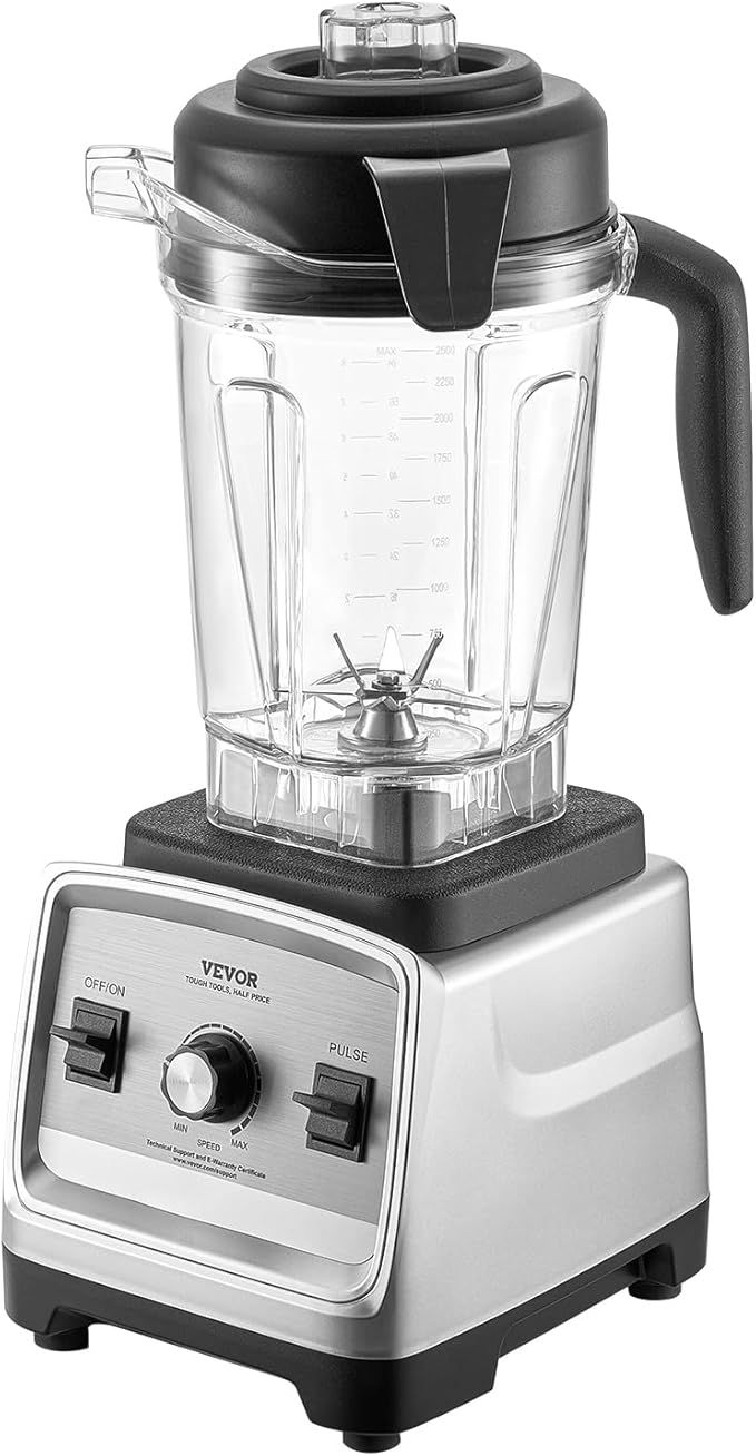 VEVOR Professional Blender for Smoothies 85 oz 1400Wwith Powerful Motor Multi-Functional Food Processing for Smoothie/Milkshake/Juice Fits for Kitchen