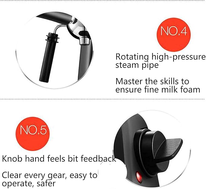 Coffee Machine Home Espresso Semi-Automatic Steam Milk Froth Coffee Maker Food Grade Filter Safe And Healthy For Latte Cappuccino 20240312