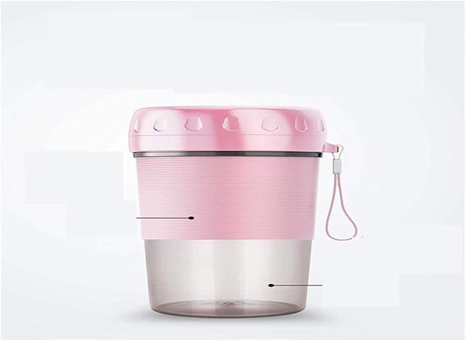 Portable Blender Smoothie Blenders Personal Size Blender USB Rechargeable Smoothies and Shakes Juicer Cup 1300mAh Battery Strong Power Pink (Color : A) (B)