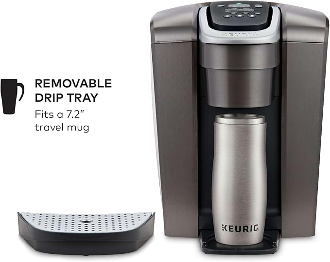 Keurig K-Elite Single Serve K-Cup Pod Coffee Maker with Strength and Temperature Control Iced Coffee Capability 8 to 12oz Brew Size Programmable Brushed Slate