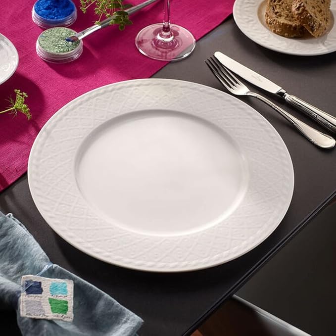 Villeroy &amp Boch Cellini 12-Piece Dinnerware Set Service for 4 Premium Porcelain Made in Germany White