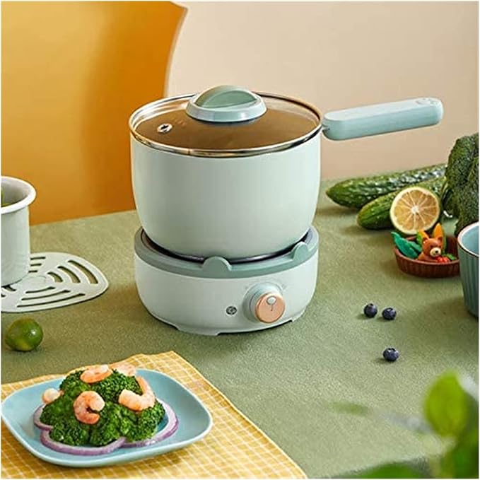 Rice Cooker Small Electric Lunch Box Non-Stick Pot Keep Warm Function Suitable for 1-2 People - for Cooking Soup Rice Stews Grains &amp Oatmeal