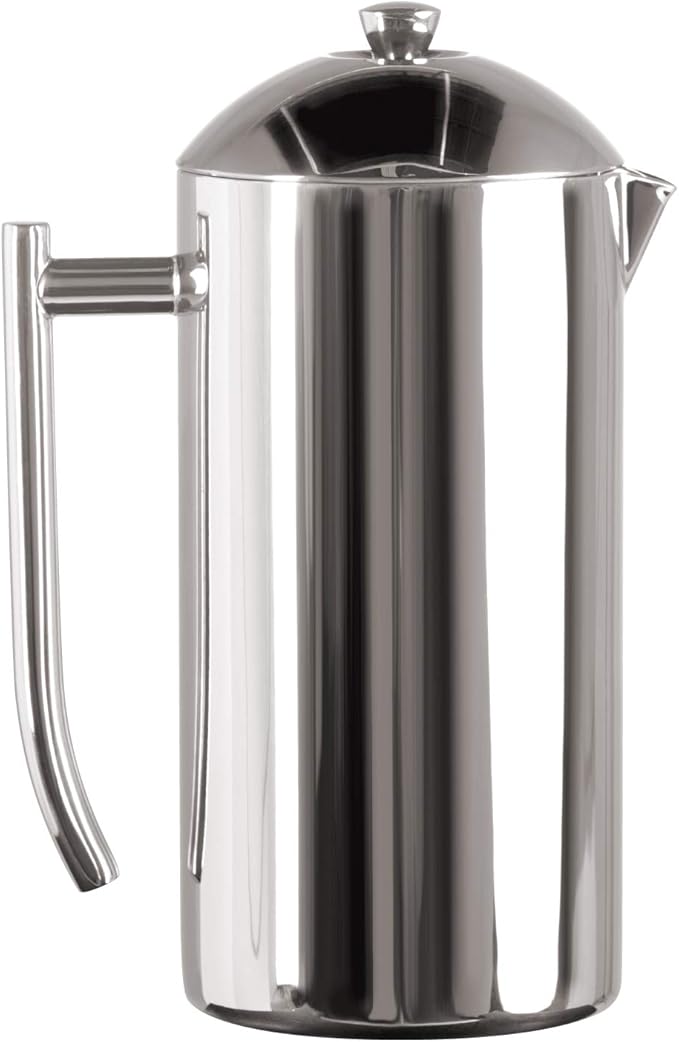 Frieling French Press Coffee Maker - 23 oz Polished Double-Wall Stainless Steel - Insulated French Press for Camping - All Stainless Steel Coffee Maker