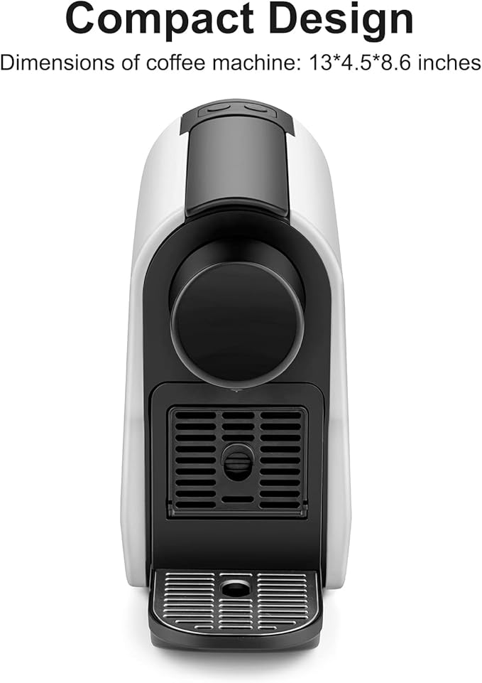 Mini Espresso Machine Compatible for NS Original Line Pods Compact Capsule Coffee Maker with 20 Bar High Pressure Pump 22 oz Removable Water Tank