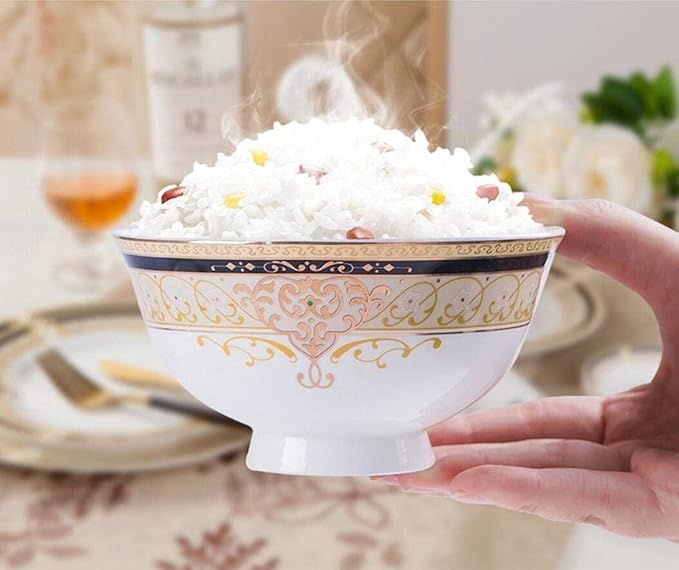 60-Piece Bone China Dinnerware Set - European-Style Elegant Plate &amp Bowl Set Service for 8-10