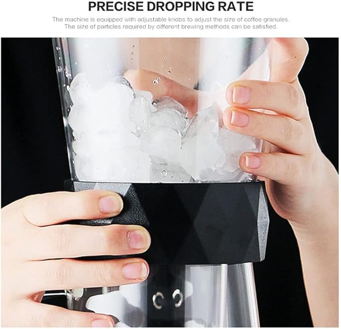 Habiba Iced Drip Coffee Maker Modern Cold Brew Coffee Maker 600ML/20.29oz Siphon Coffee Maker with Adjustable Water Flow Iced Coffee Maker for Home Office Reusable