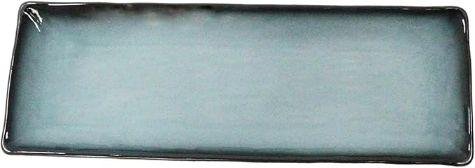 Ebros Gift Blue Sky Stars Artistic Seikai Porcelain Collection Dinnerware Serveware Kitchenware Set Asian Japanese Dining Restaurant Supply (Pack Of 5 Rectangular Serving Platter 14L)