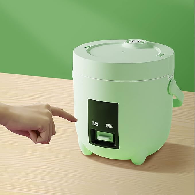 Rice Cooker Rice 1.2L Multi Cooker With Non-Stick Inner Pot With Simple One-Touch(Green)