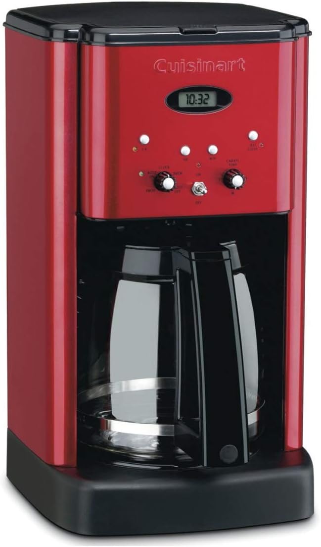 Cuisinart DCC-1200MR 12 Cup Brew Central Coffee Maker Metallic Red