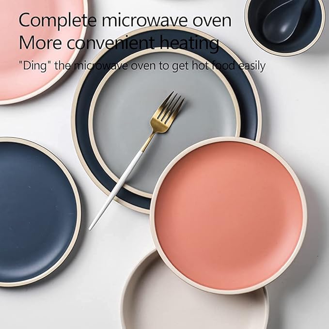 Kitchen Dinnerware Set Family Party Dinner Set 9-44Pcs Ceramic Dinnerware Set Bone China Tableware Dishes Plates Ceramic Combination Dinner Service Set9 Pieces24 Pieces