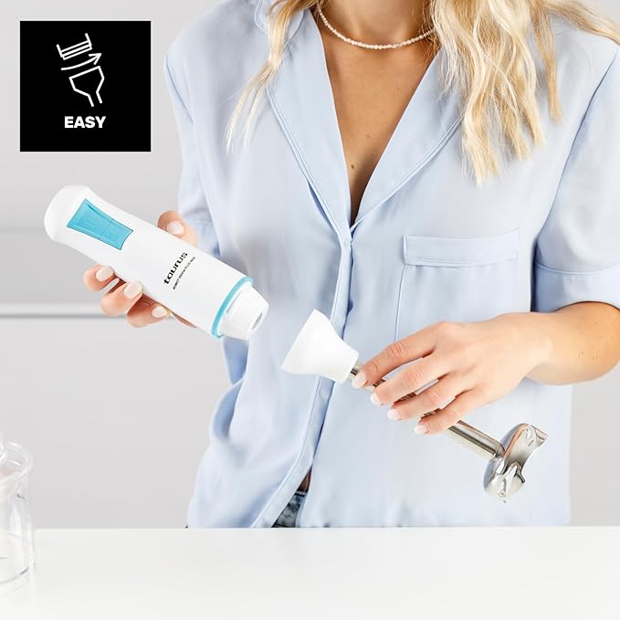 Taurus – 1000 Plus Stainless Steel Hand Blender Electric Mixer Blender 2 Speeds + Turbo Stainless Steel Blades Splash Proof Bell Ergonomic BPA-Free | Dishwasher Safe | With Accessories