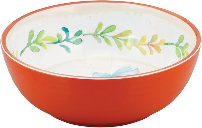UPware 12 Piece Sweet Succulents Melamine Dinnerware Sets Outdoor Dishes Set Plates and Bowls Sets Service for 4 Multicolor