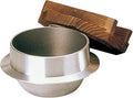 Kawanami Shoten Rice Pot Easy to Make For 1 Go Wooden Lid Made in Japan Aluminum Fluorine Treatment Outdoor Camping Direct Fire Repositionable
