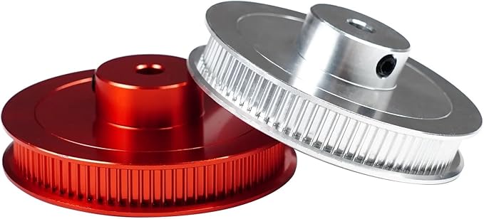 for VORON 80 Teeth GT2 Timing Pulley 2GT Synchronous Pulley Bore 5mm for Width 6mm Timing Belt 80T GT2 Aluminum Alloy Driving Wheel(Black_6MM)