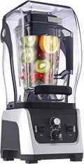 Smoothie Blender Commercial Blender with Soundproof Shield With Timing Function Adjustable Speed 2.5l Large Capacity for Crushing Ice Smoothie Puree Restaurant Bar Coffee Shop