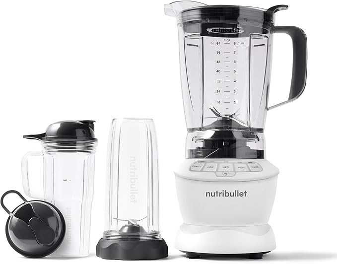 nutribullet 1200W Blender Combo with 64 oz Pitcher and 32 oz 900ml &amp 24 oz 700ml Cups