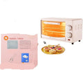 12L Mini Air Fryer Toaster Oven Multifunction Countertop Convection Oven for Baking Roasting Heating Compact Pink Small Oven for Kitchen
