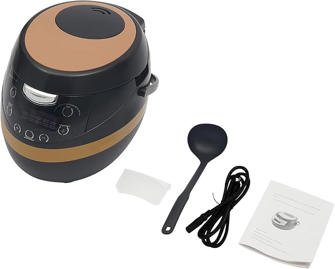 Commercial Pearl Cooker 8 Liter Boba Cooker Machine with Digital Timer 1200W Automatic Keep Warm 6 Hours for Tapioca Sago Milk Tea Shop Black 110V US Standard